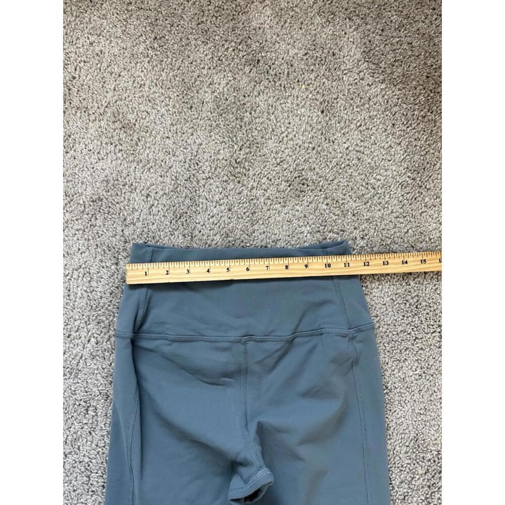 Alo Yoga Moto Leggings Womens Small Blue Grey Full‎ Length Athleisure Workout - Picture 5 of 6